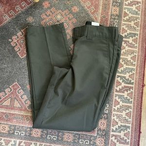 Men’s Olive Dickie Flex Pants Slim Tapered